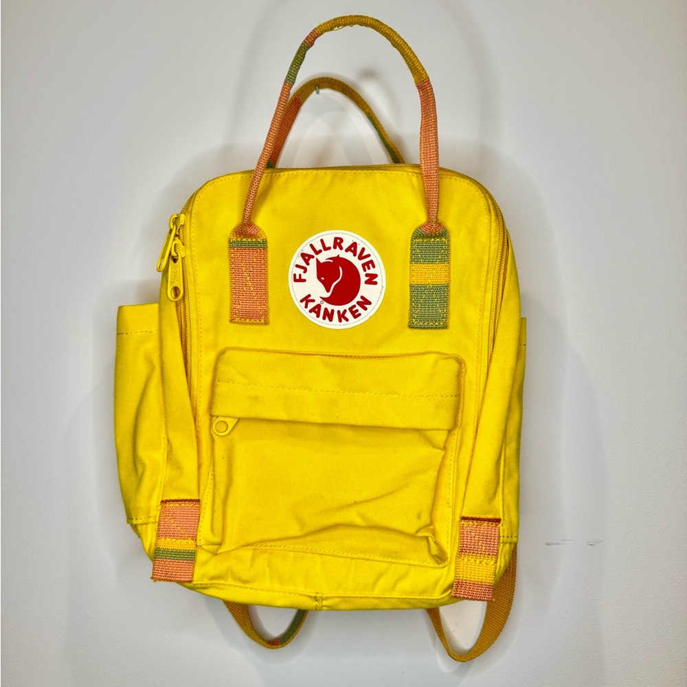 Fjallraven Kånken Mini  Bright Yellow Kids Backpack